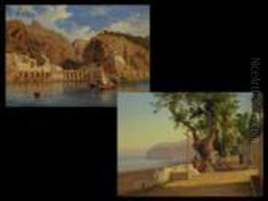 Ansicht Von Amalfi by Consalvo Carelli