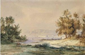 Veduta Di Paestum by Consalvo Carelli