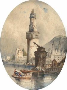 View Of An Austrian Town by Consalvo Carelli