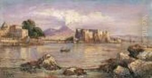 Castel Dell'ovo Dal Chiatamone by Consalvo Carelli
