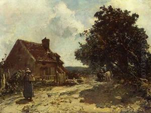 In The Vicinity Of Nevers by Johan Barthold Jongkind