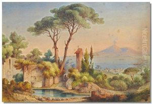 Shrine In Ruins Near The Bay Of Naples