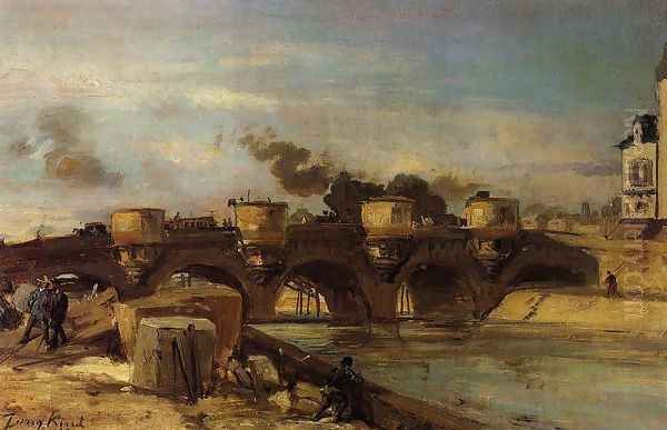 Fire on the Pont Neuf, 1853 - view 1
