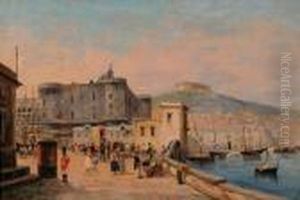 Il Maschio Angioino Sullo Sfondo Di San Martino by Gabriele Carelli