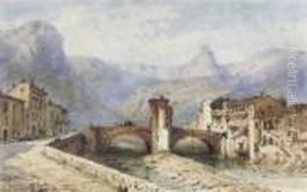 An Italian Mountain Village - view 1