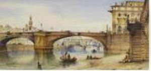 Veduta Di Ponte Santa Trinita by Gabriele Carelli