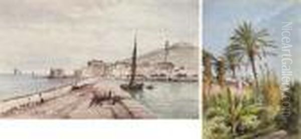 Boats At St. Tropez; Summer In Menton - view 1