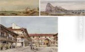 Square In Seville; Bay View, Cadiz; Gibraltar by Gabriele Carelli
