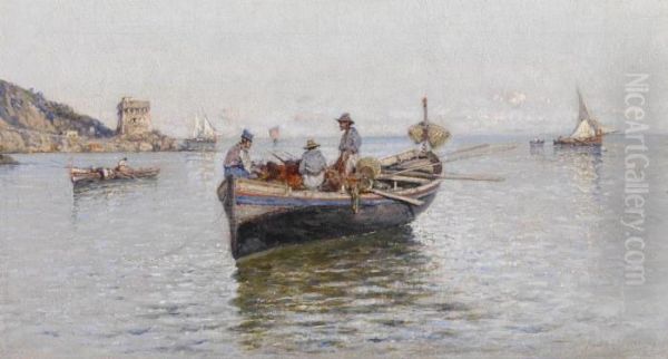 Fishing Boats In The Gulf Ofnaples - view 1