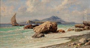 View Of The Bay Of Naples by Giuseppe Carelli
