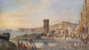 A Busy Day On The Waterfront, Naples A Busy Day On The Waterfront, Naples