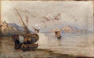 Veduta Di Capri Dalla Marina Di Sorrento by Giuseppe Carelli