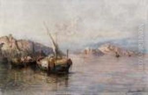 Capri Vista Da Sorrento by Giuseppe Carelli