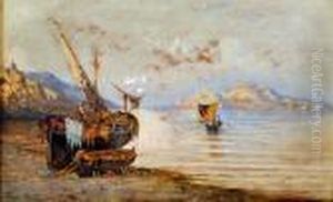 Capri Vista Da Sorrento by Giuseppe Carelli