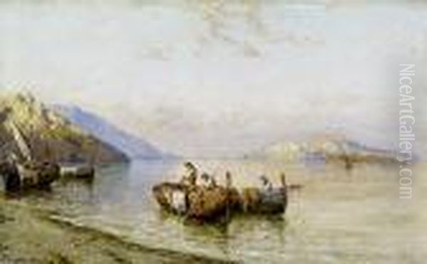 Fischerboote In Der Bucht Von Neapel. - view 1