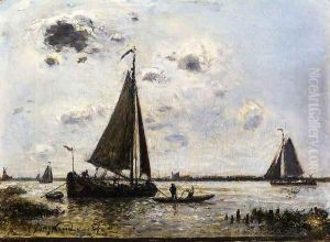 Near Dordrecht by Johan Barthold Jongkind