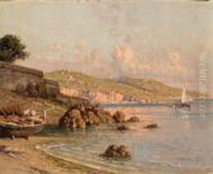 Veduta Costiera Nei Pressi Di Salerno