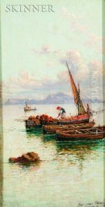 Off The Coast Of Capri by Giuseppe Carelli