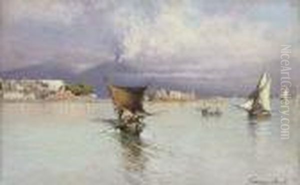Fishing Vessels In The Bay Of Naples - view 1
