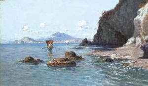 Marechiaro E Capo Miseno by Giuseppe Carelli