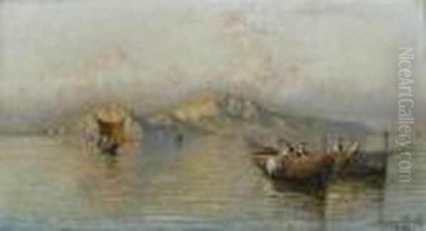 Fischerboote Vor Capri. - view 1