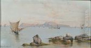 Vessels Off The Neapolitan Coast by Giuseppe Carelli
