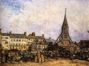 The Market At Sainte Catherine Honfleur