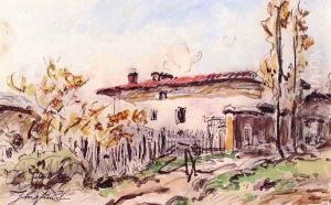 House in the Countryside by Johan Barthold Jongkind