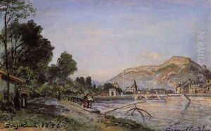 The Banks of the Isere at Grenoble in Spring