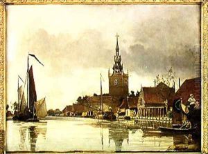 View of Overschie near Rotterdam, 1856