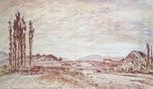 The Pont de Lesdiguieres, near Grenoble, 1883 by Johan Barthold Jongkind