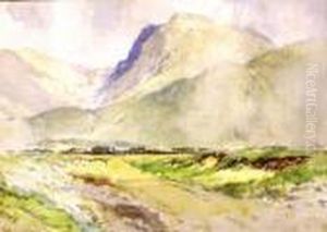 Mountain Country Landscape by Joseph Carey Carey