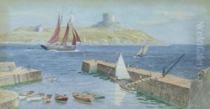 Dalkey Hasrbour 1927 by Joseph Carey Carey