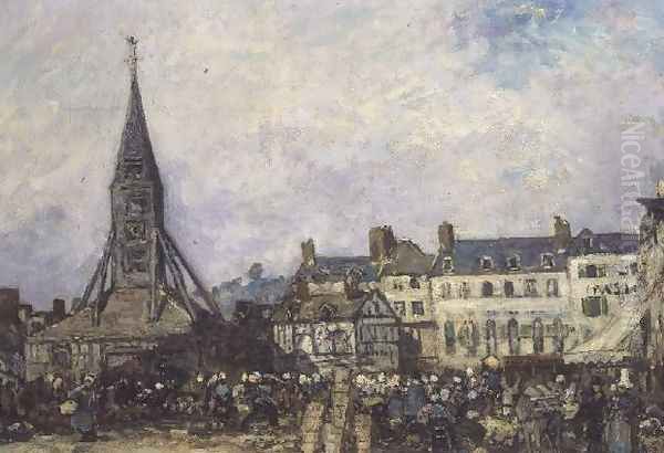 The Market at Sainte-Catherine, Honfleur - view 1