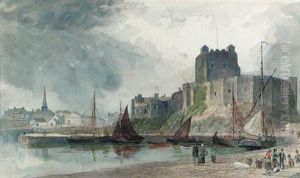 Carrickfergus Castle, Co. Antrim by Joseph Carey Carey