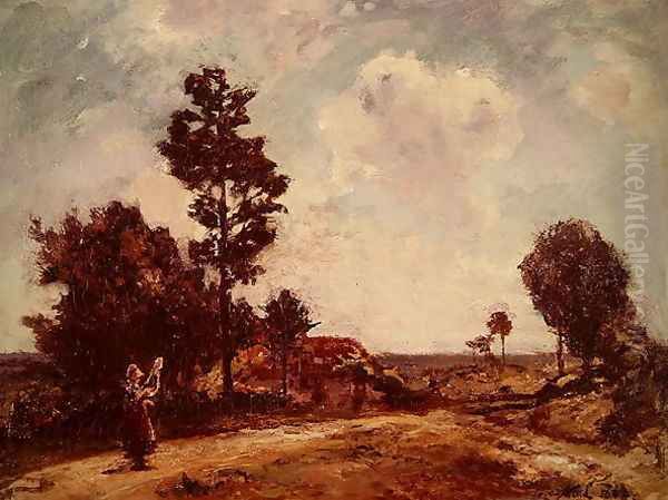 Landscape with female figure, 1862 - view 1