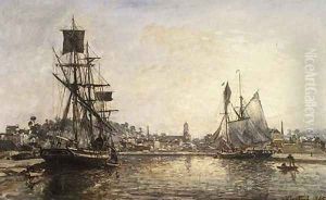 Honfleur 2 by Johan Barthold Jongkind