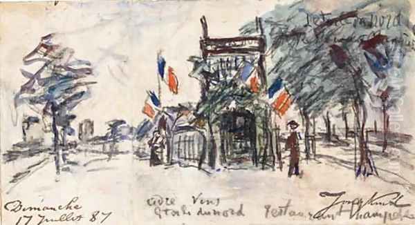 L'Etoile du Nord, un homme devant un restaurant - view 1