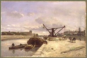 View from the Quai d'Orsay 1854