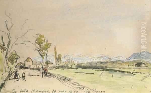 Paysage à la Cate-Saint-Andre - view 1