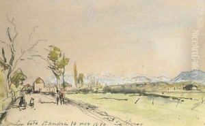 Paysage à la Cate-Saint-Andre by Johan Barthold Jongkind