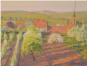 Printemps A Georgenborn by Gustave Cariot