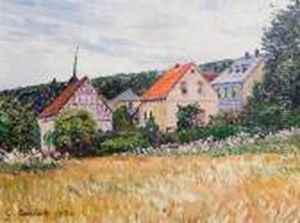 Les Maisons De Gies by Gustave Cariot