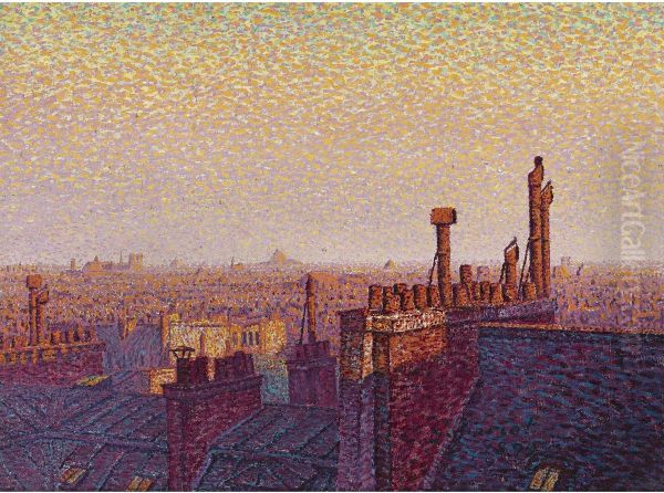 Les Toits De Paris, Coucher De Soleil - view 1