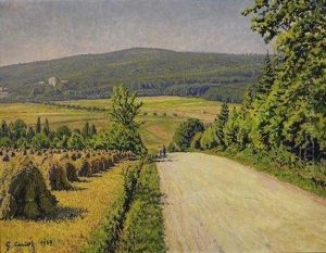 Summerday In The Country. Signed And Dated Lower Left: G. Cariot 1929 by Gustave Cariot