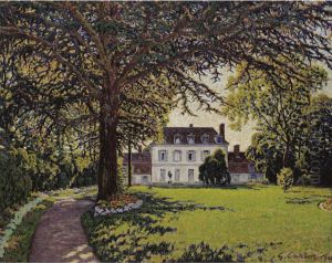Le Parc Du Chateau A Perigny by Gustave Cariot