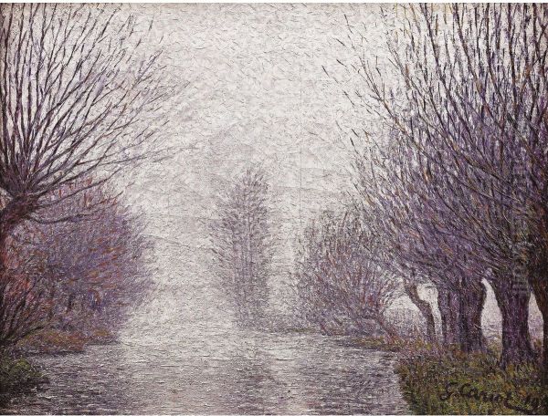 Les Saules Mauves A La Bief Du Moulin - view 1