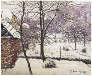 Jardin Sous La Neige by Gustave Cariot