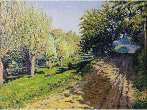 La Route De Campagne by Gustave Cariot