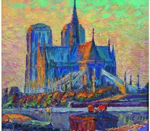 Notre-dame De Paris Vue Du Port Aux Vins